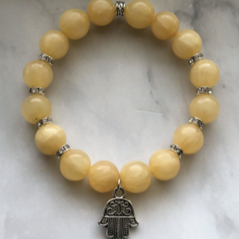 Handmade Yellow Jade Healing Bracelet