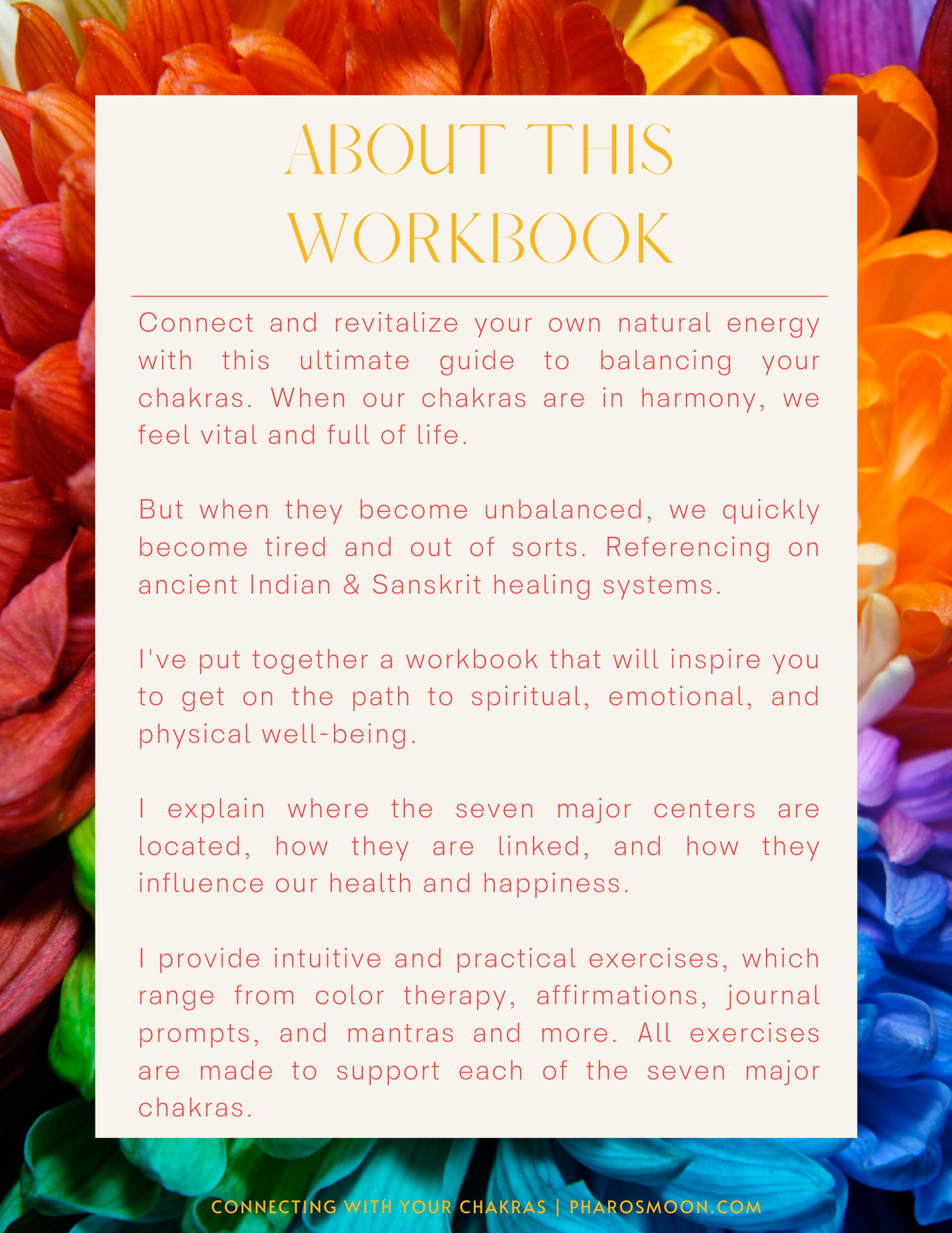 Pharosmoon: Connecting with Your Chakras Workbook - PharosMoon