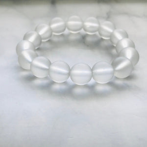 Clear Quartz Handmade Gemstone Bracelet, Energy Bracelet, Gemstone Bracelet, Beaded Bracelet