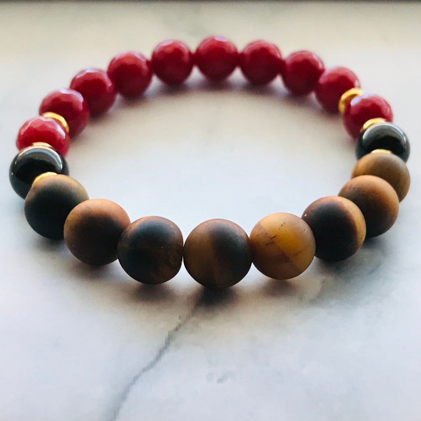 Handmade “Eye of the Tiger” Energy Healing Gemstone Bracelet - PharosMoon