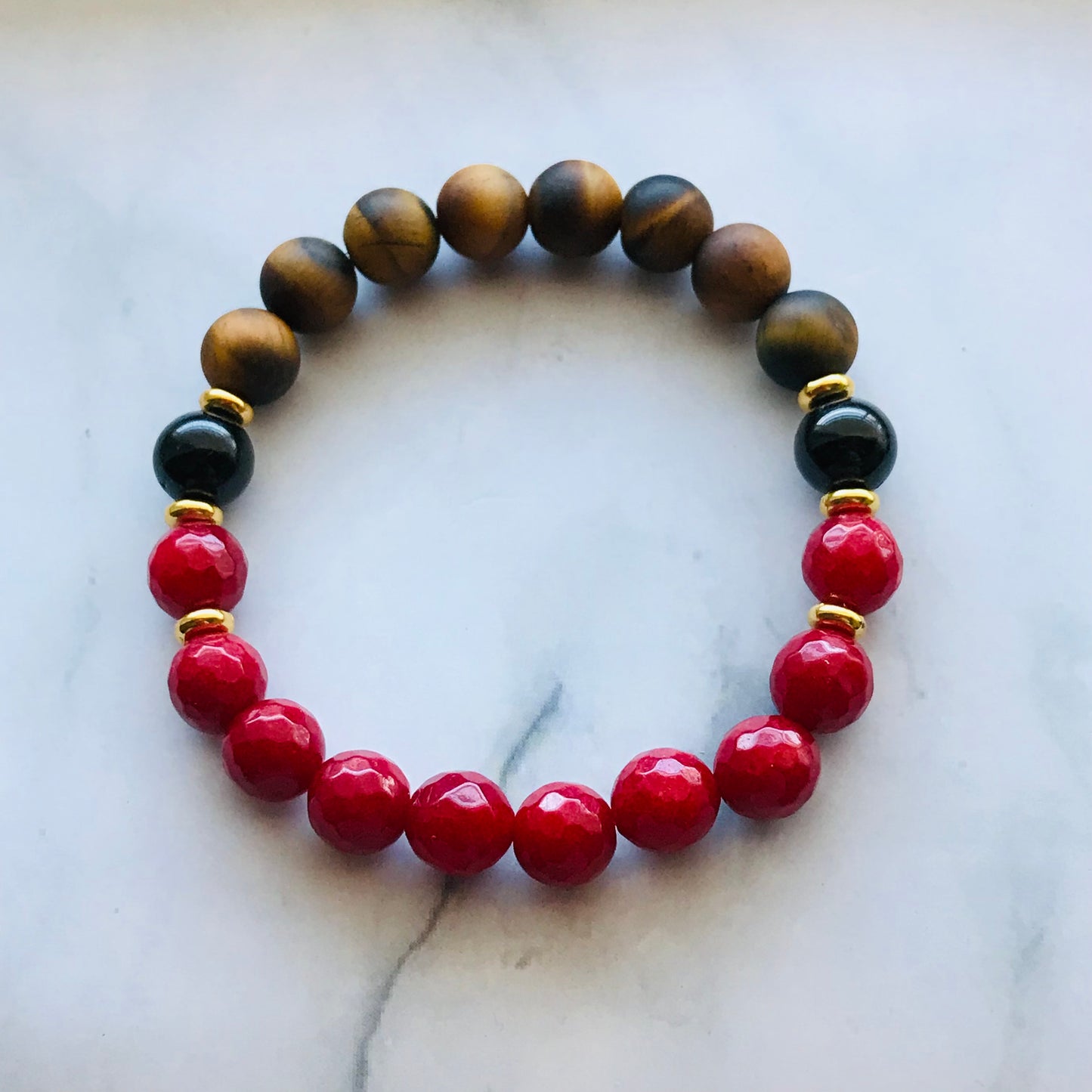 Handmade “Eye of the Tiger” Energy Healing Gemstone Bracelet - PharosMoon