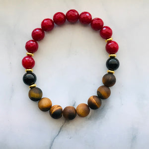 Handmade “Eye of the Tiger” Energy Healing Gemstone Bracelet