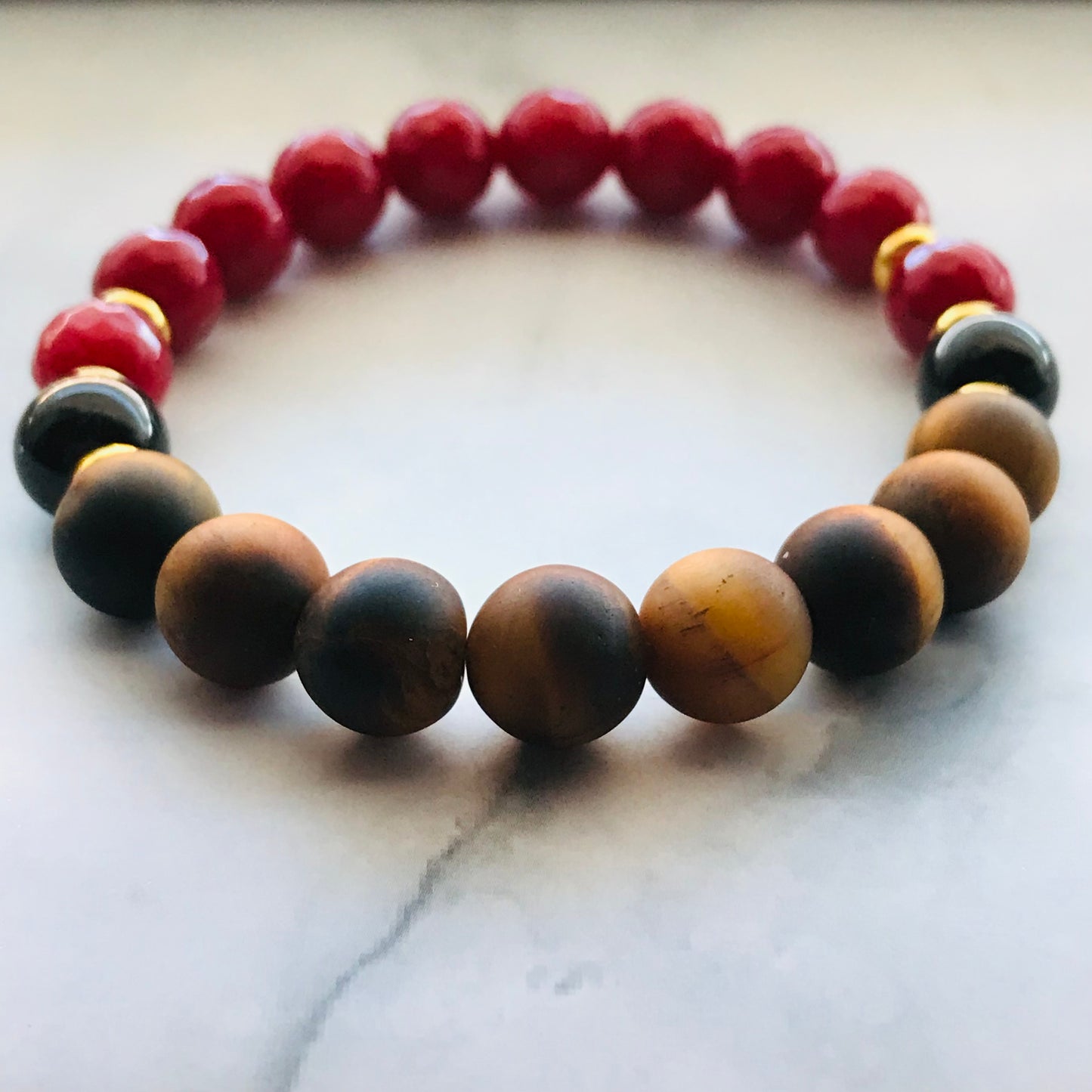 Handmade “Eye of the Tiger” Energy Healing Gemstone Bracelet - PharosMoon